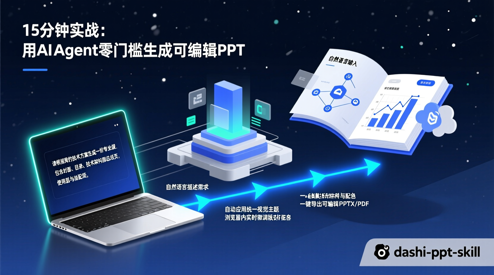 15分钟实战：用AI Agent零门槛生成可编辑PPT
