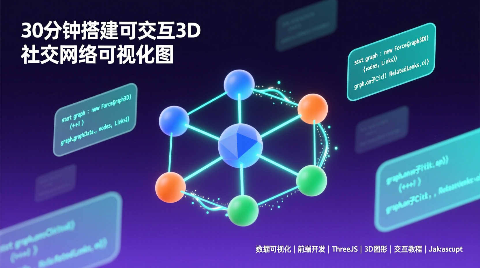 30分钟搭建可交互3D社交网络可视化图